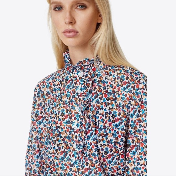 Tory Burch Wildflower Deneuve Tunic/Coverup Small - Picture 2 of 4